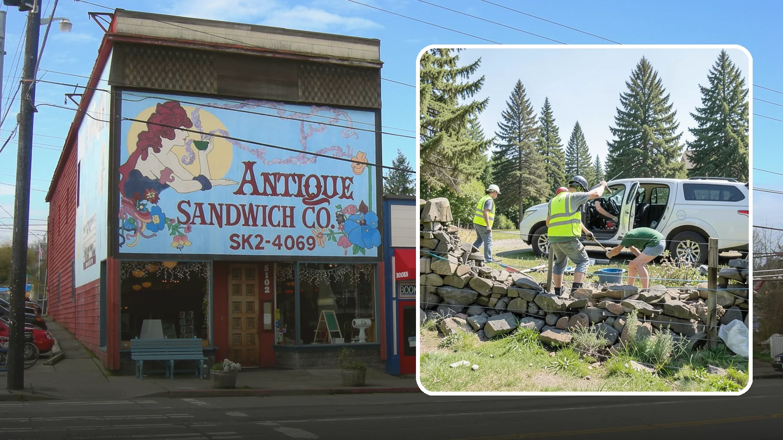 Stone Wall Repairs in Ruston, Pierce County, WA - We repoint and rebuild mortared and dry-stacked stone walls at parks, memorials, and historic sites.
