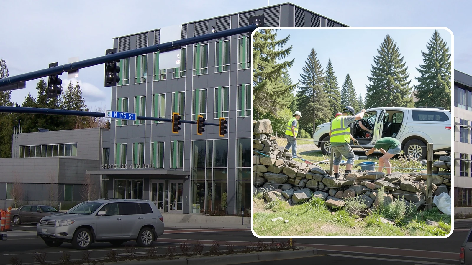 Stone Wall Repairs in Shoreline, King County, WA - We repoint and rebuild mortared and dry-stacked stone walls at parks, memorials, and historic sites.