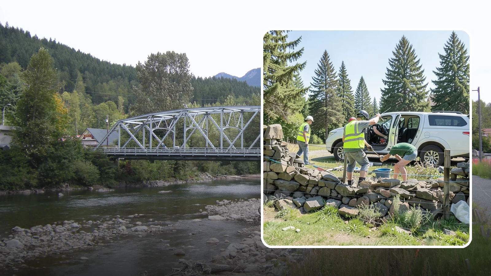 Stone Wall Repairs in Skykomish, King County, WA - We repoint and rebuild mortared and dry-stacked stone walls at parks, memorials, and historic sites.