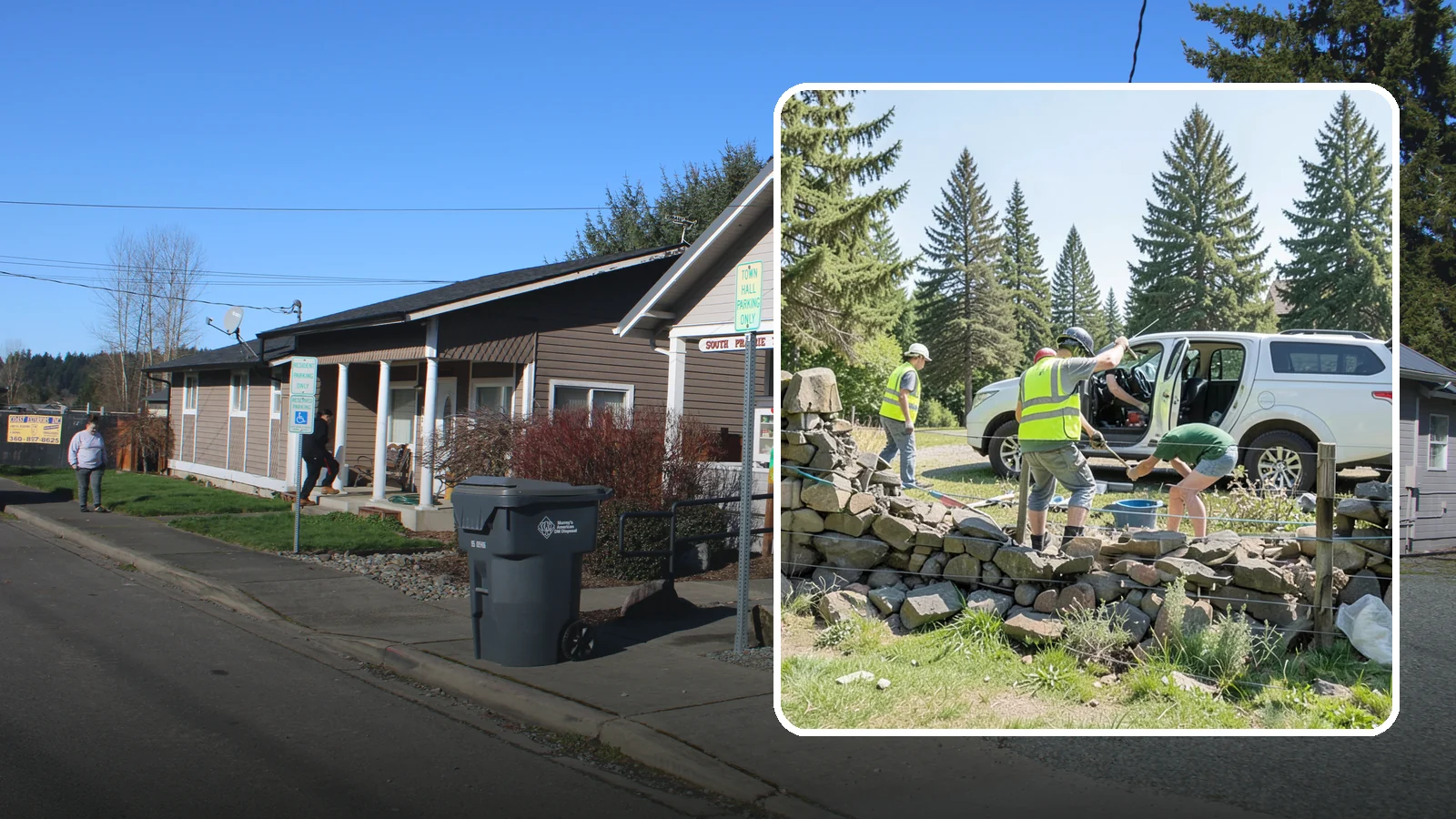 Stone Wall Repairs in South Prairie, Pierce County, WA - We repoint and rebuild mortared and dry-stacked stone walls at parks, memorials, and historic sites.