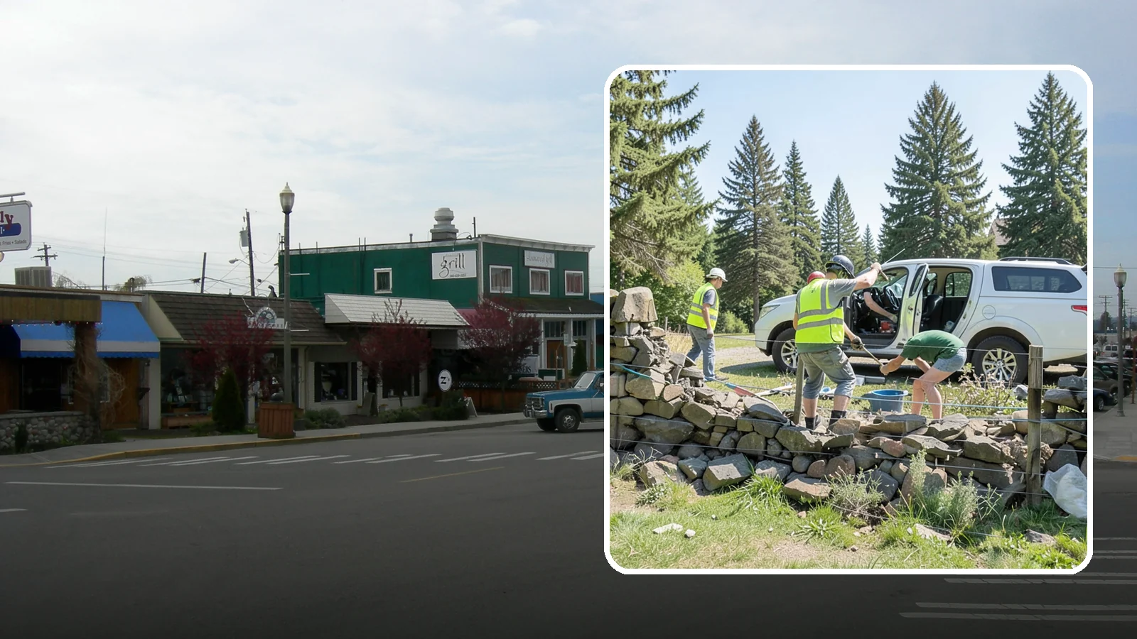Stone Wall Repairs in Stanwood, Snohomish County, WA - We repoint and rebuild mortared and dry-stacked stone walls at parks, memorials, and historic sites.