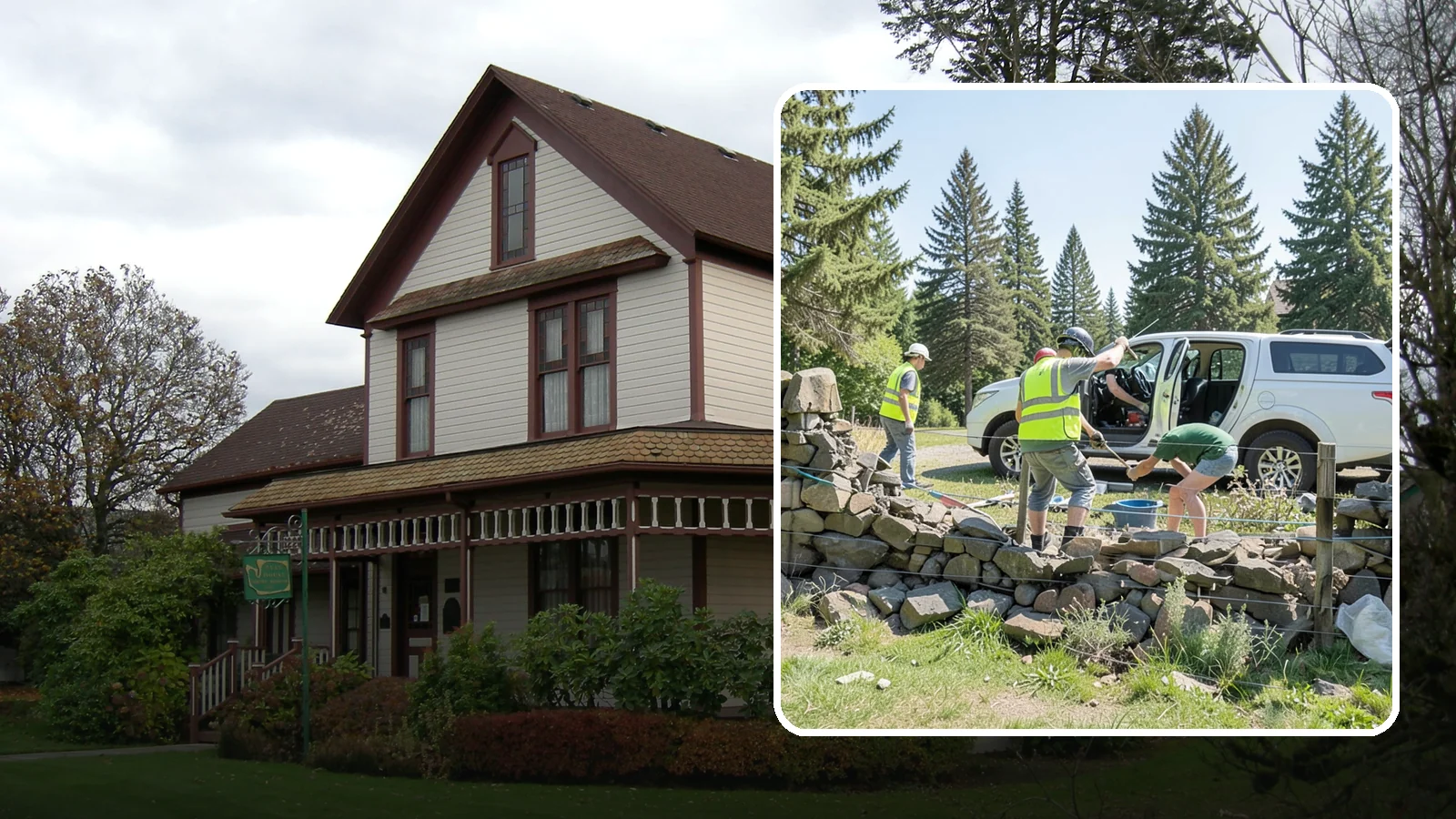 Stone Wall Repairs in Sumner, Pierce County, WA - We repoint and rebuild mortared and dry-stacked stone walls at parks, memorials, and historic sites.