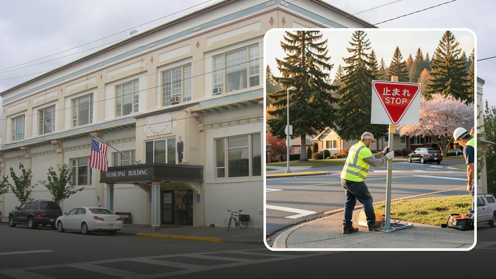 Stop Sign Installation in Anacortes, Skagit County, WA - Installation of regulatory stop signs to MUTCD placement and height specifications for safe intersection control.
