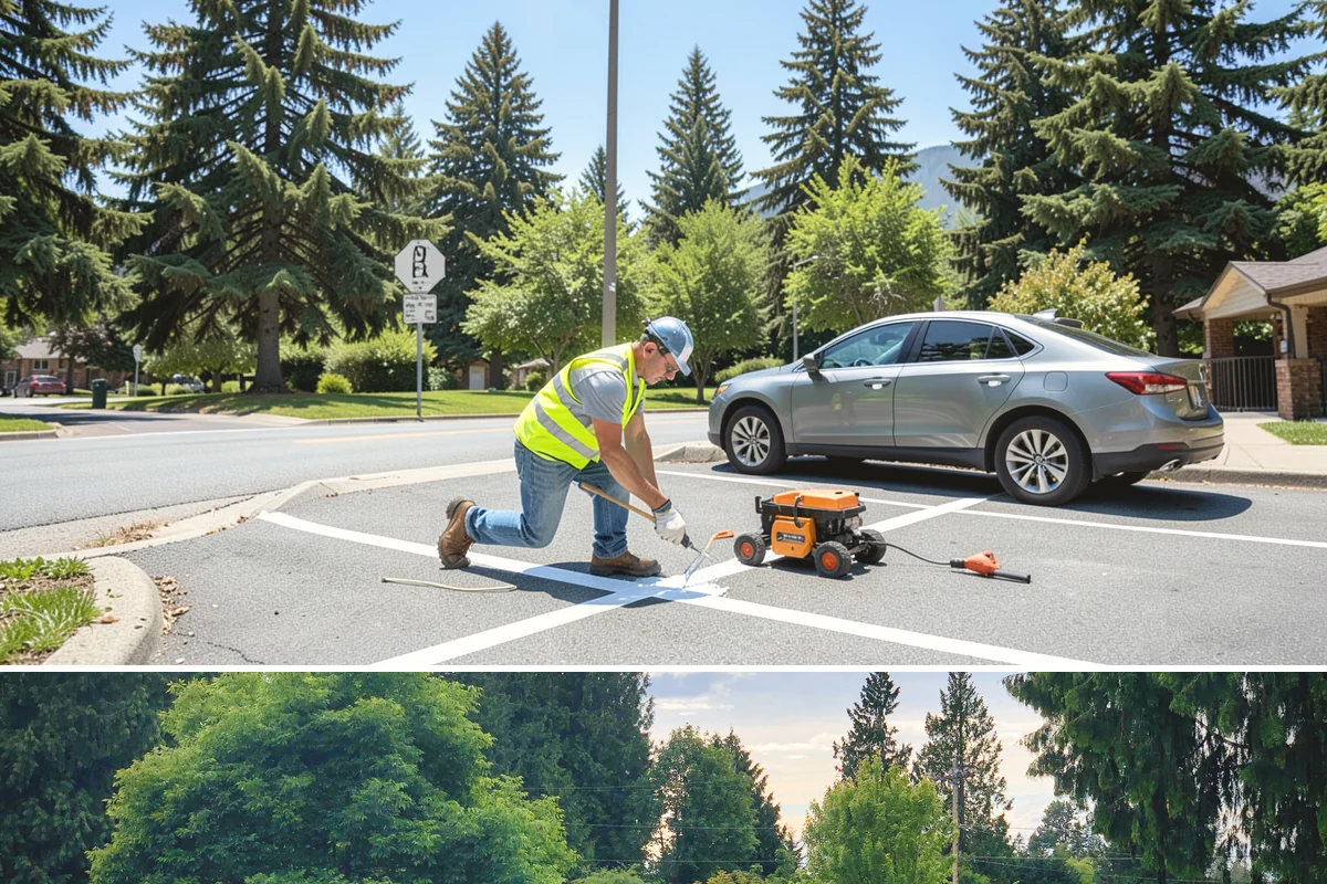 Stop Sign Installation in Bonney Lake, Pierce County, WA - Stop sign installations are handled throughout the year, with foundation work scheduled around drier soil conditions when...