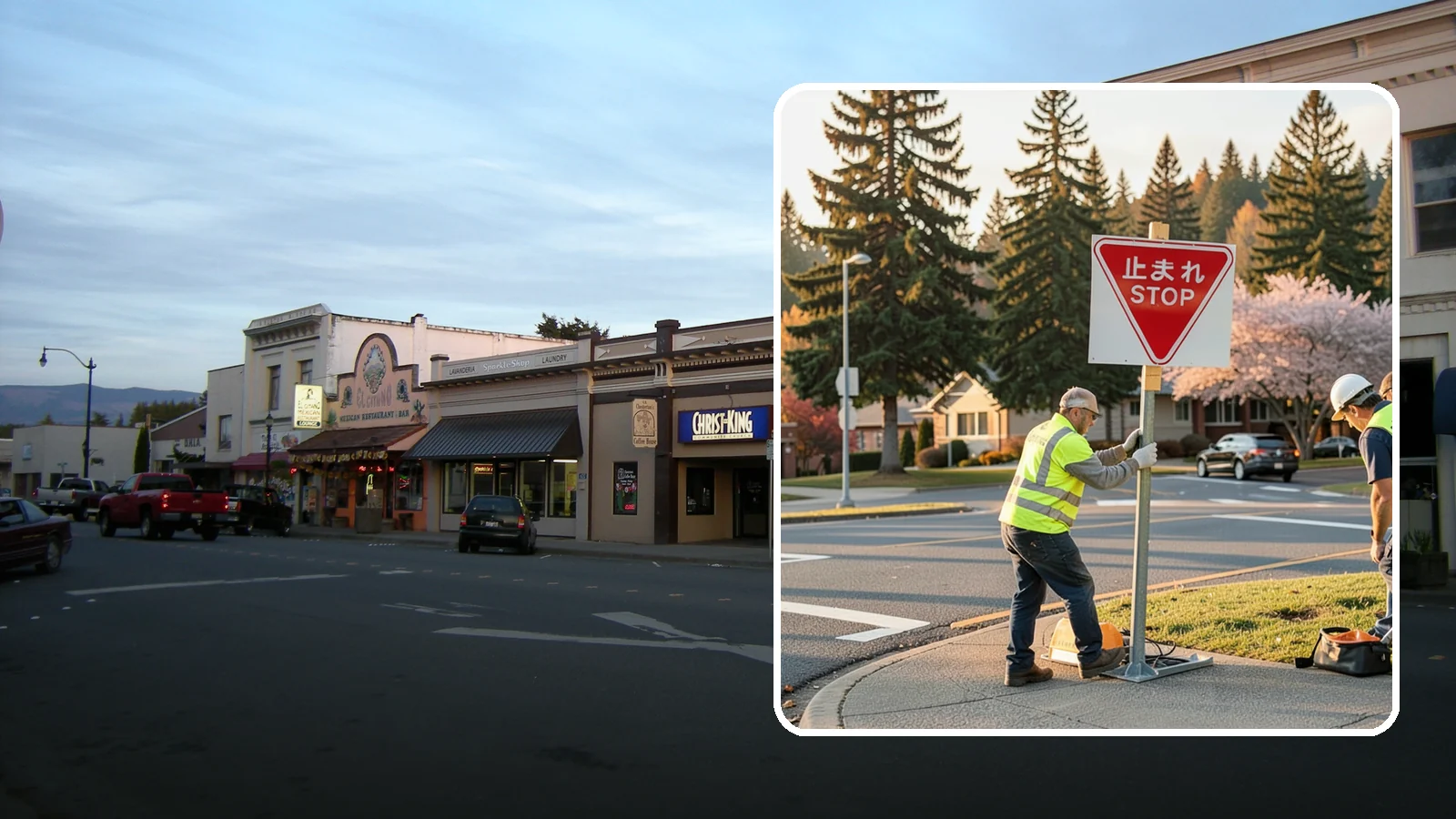 Stop Sign Installation in Burlington, Skagit County, WA - Installation of regulatory stop signs to MUTCD placement and height specifications for safe intersection control.