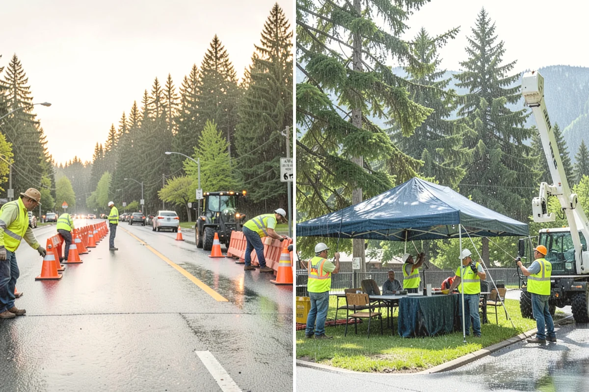 Stop Sign Installation in Burlington, Skagit County, WA - Verify approved location, height, and offset with the traffic authority