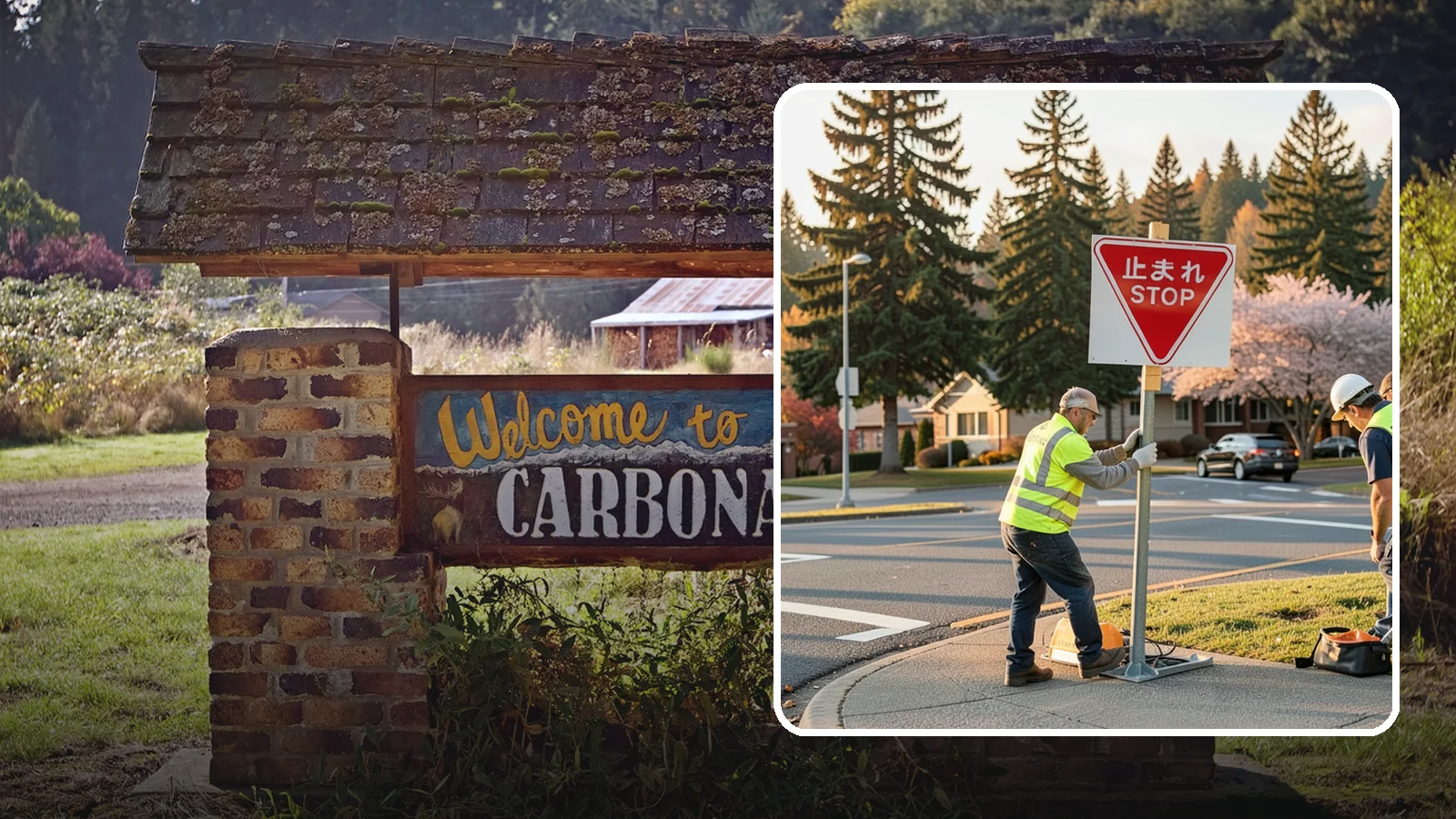 Stop Sign Installation in Carbonado, Pierce County, WA - Installation of regulatory stop signs to MUTCD placement and height specifications for safe intersection control.