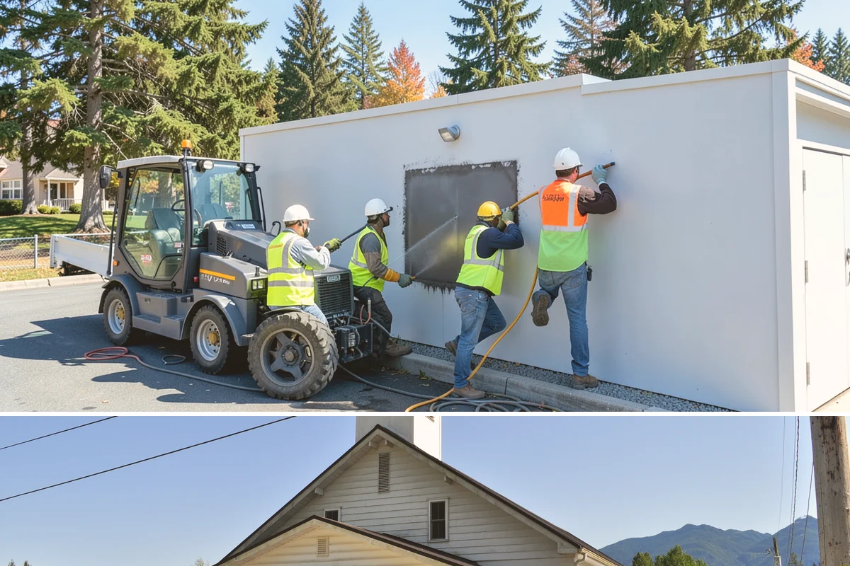 Stop Sign Installation in Concrete, Skagit County, WA - Stop sign installations are handled throughout the year, with foundation work scheduled around drier soil conditions when...