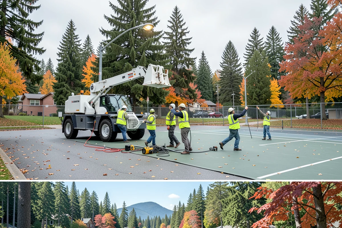 Stop Sign Installation in Covington, King County, WA - Stop sign installations are handled throughout the year, with foundation work scheduled around drier soil conditions when...