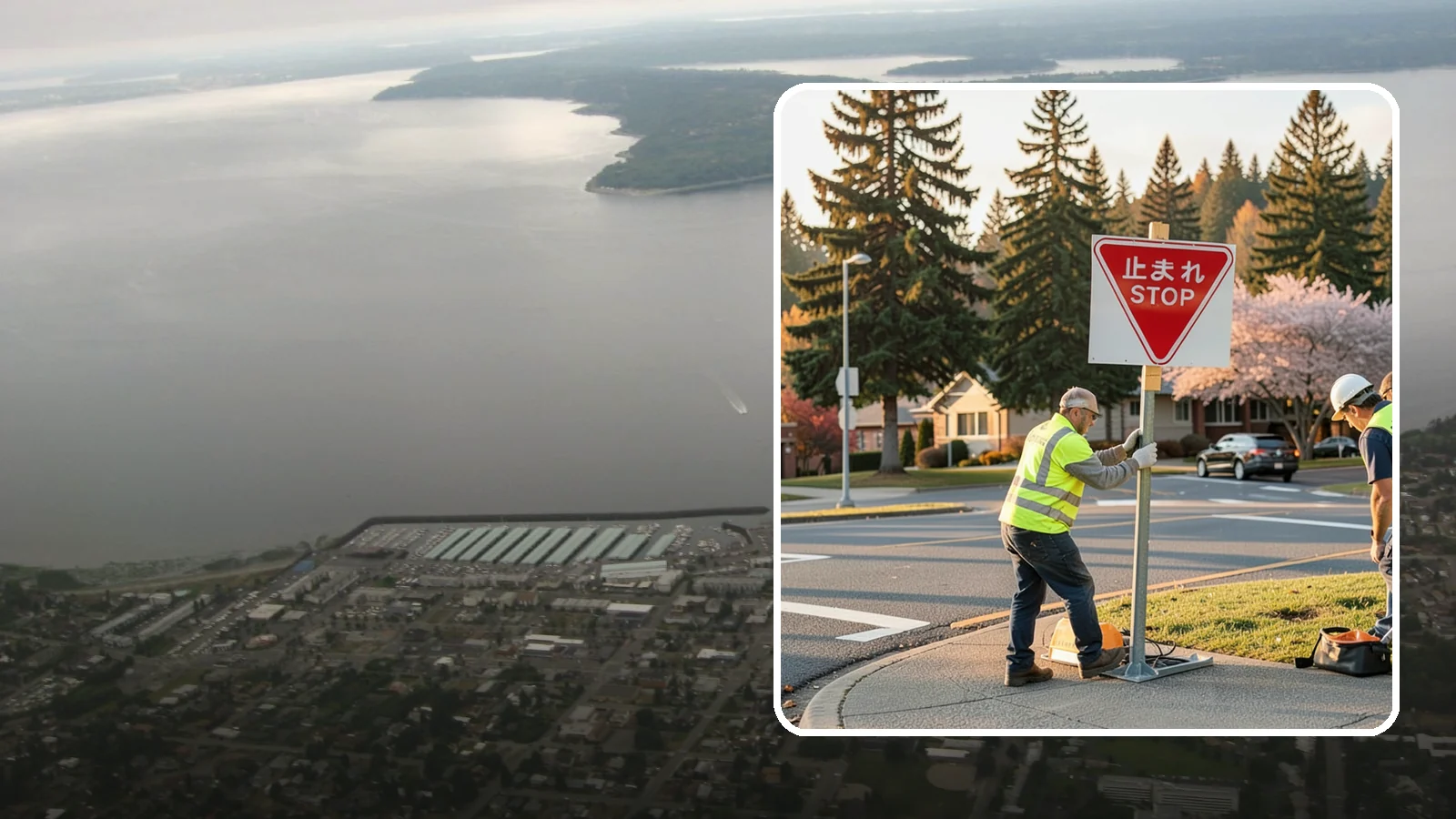 Stop Sign Installation in Des Moines, King County, WA - Installation of regulatory stop signs to MUTCD placement and height specifications for safe intersection control.