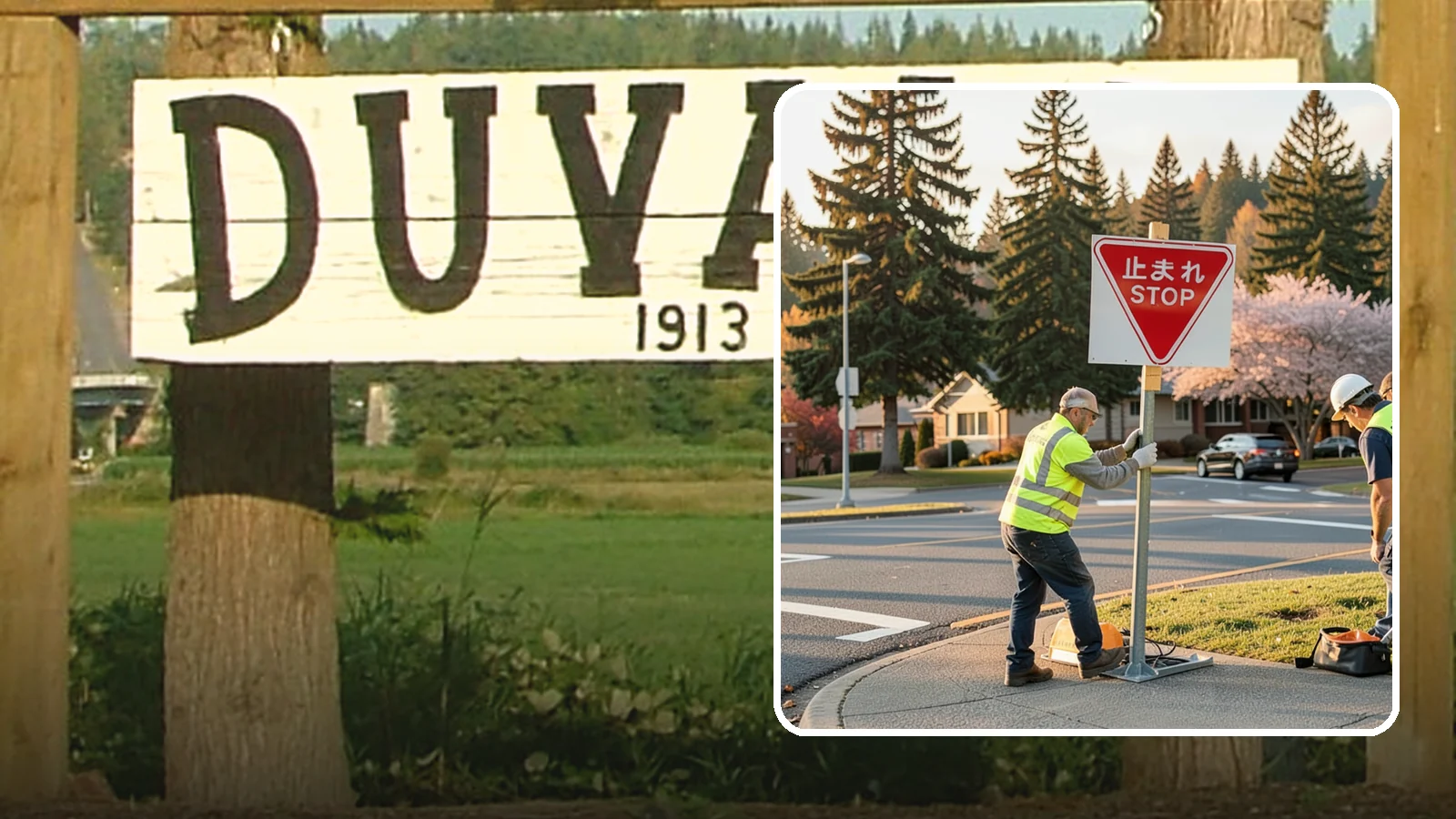 Stop Sign Installation in Duvall, King County, WA - Installation of regulatory stop signs to MUTCD placement and height specifications for safe intersection control.