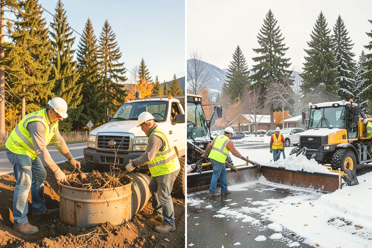 Stop Sign Installation in Eatonville, Pierce County, WA - Verify approved location, height, and offset with the traffic authority