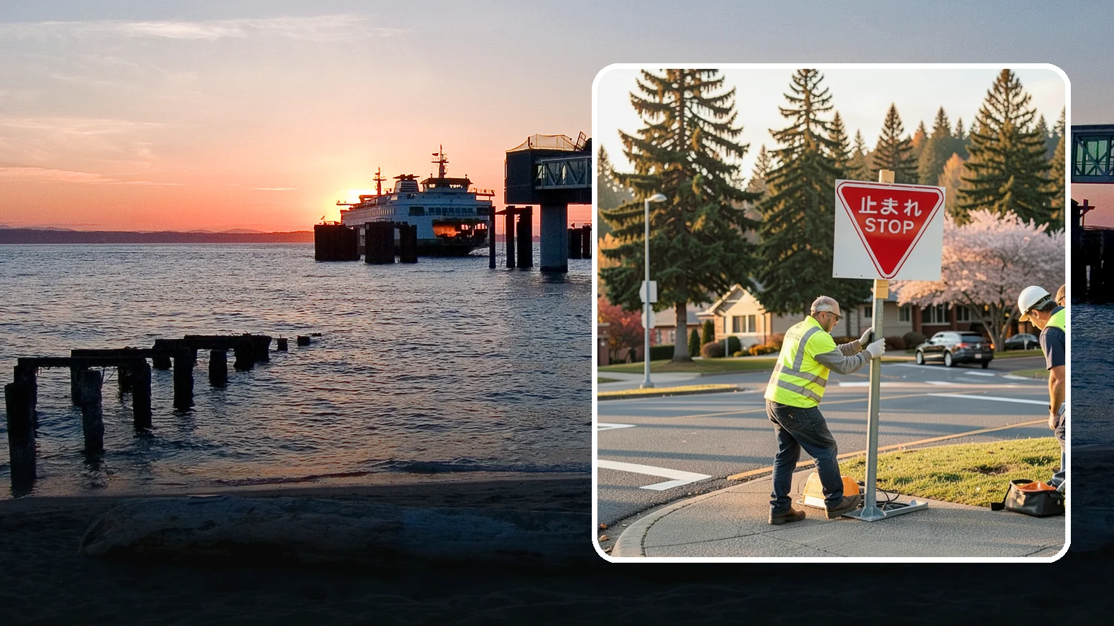 Stop Sign Installation in Edmonds, Snohomish County, WA - Installation of regulatory stop signs to MUTCD placement and height specifications for safe intersection control.
