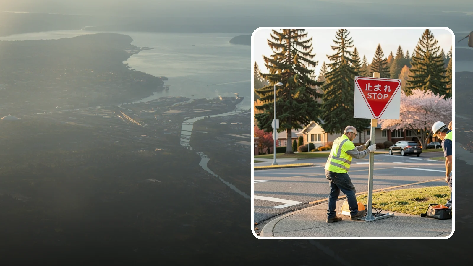 Stop Sign Installation in Fife, Pierce County, WA - Installation of regulatory stop signs to MUTCD placement and height specifications for safe intersection control.