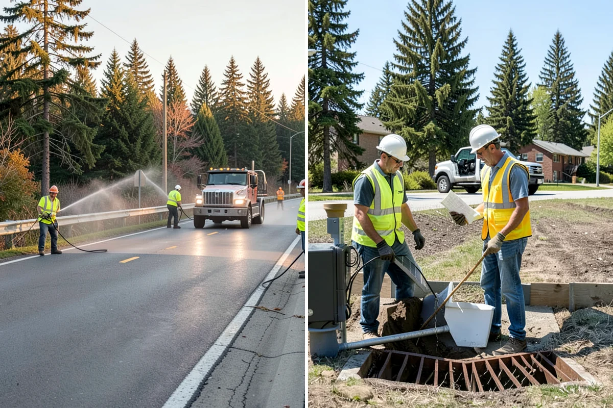 Stop Sign Installation in Gig Harbor, Pierce County, WA - Verify approved location, height, and offset with the traffic authority