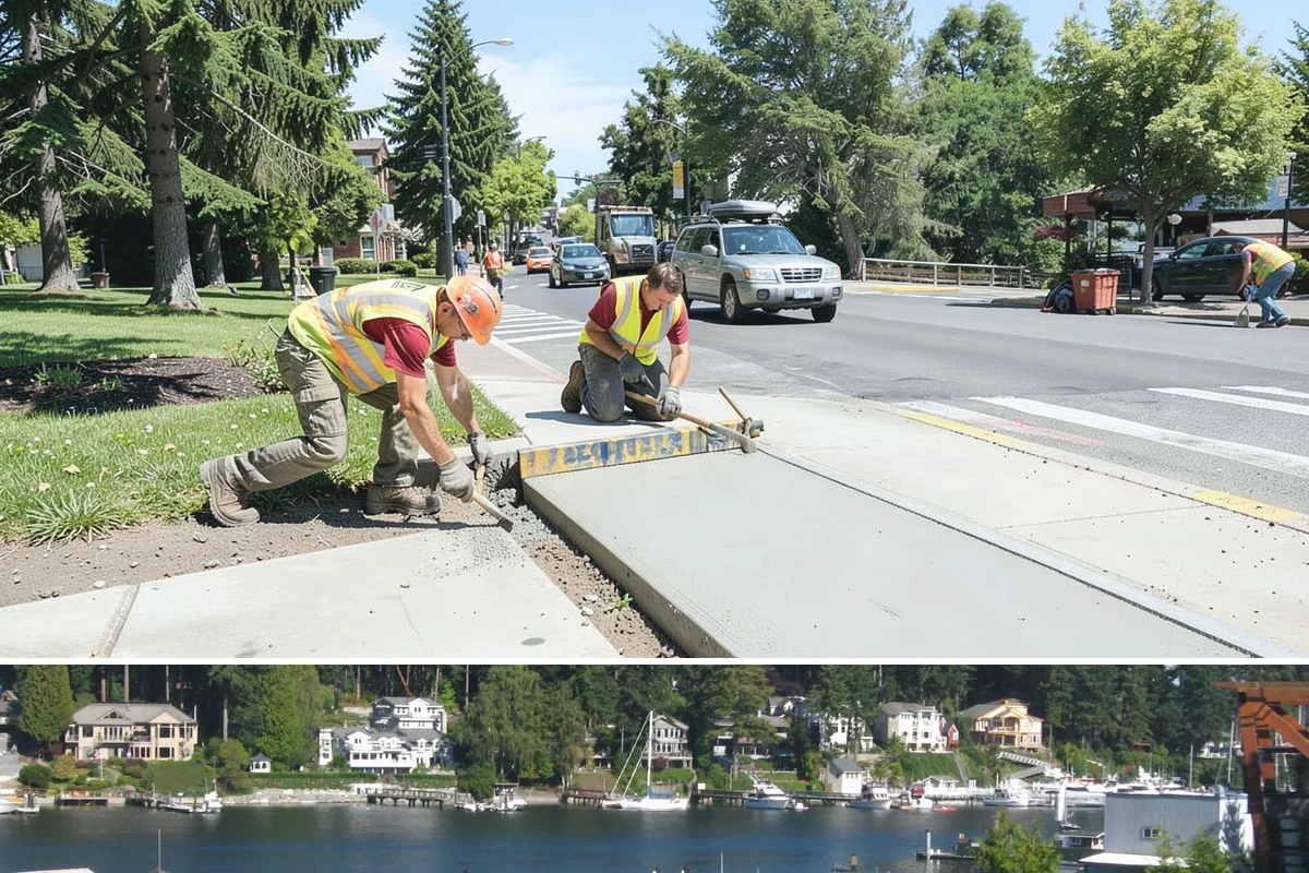 Stop Sign Installation in Gig Harbor, Pierce County, WA - Stop sign installations are handled throughout the year, with foundation work scheduled around drier soil conditions when...