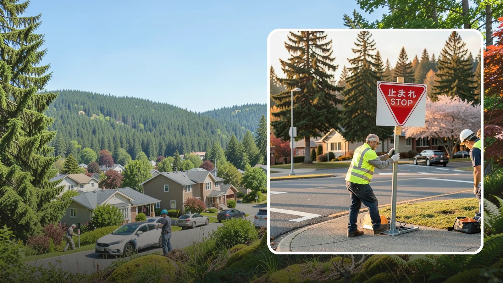 Stop Sign Installation in Index, Snohomish County, WA - Installation of regulatory stop signs to MUTCD placement and height specifications for safe intersection control.