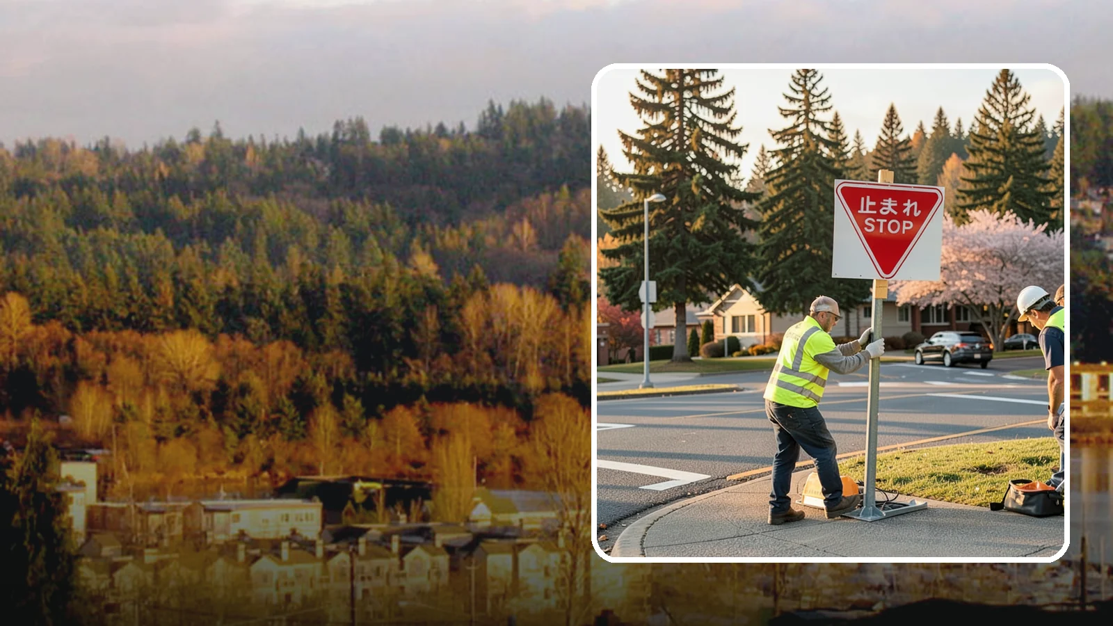 Stop Sign Installation in Kenmore, King County, WA - Installation of regulatory stop signs to MUTCD placement and height specifications for safe intersection control.