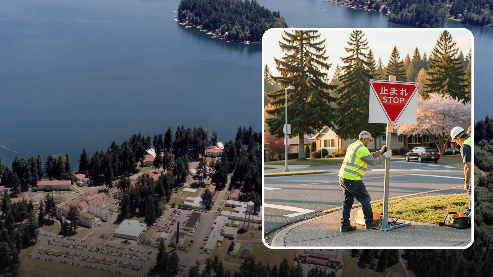 Stop Sign Installation in Lakewood, Pierce County, WA - Installation of regulatory stop signs to MUTCD placement and height specifications for safe intersection control.