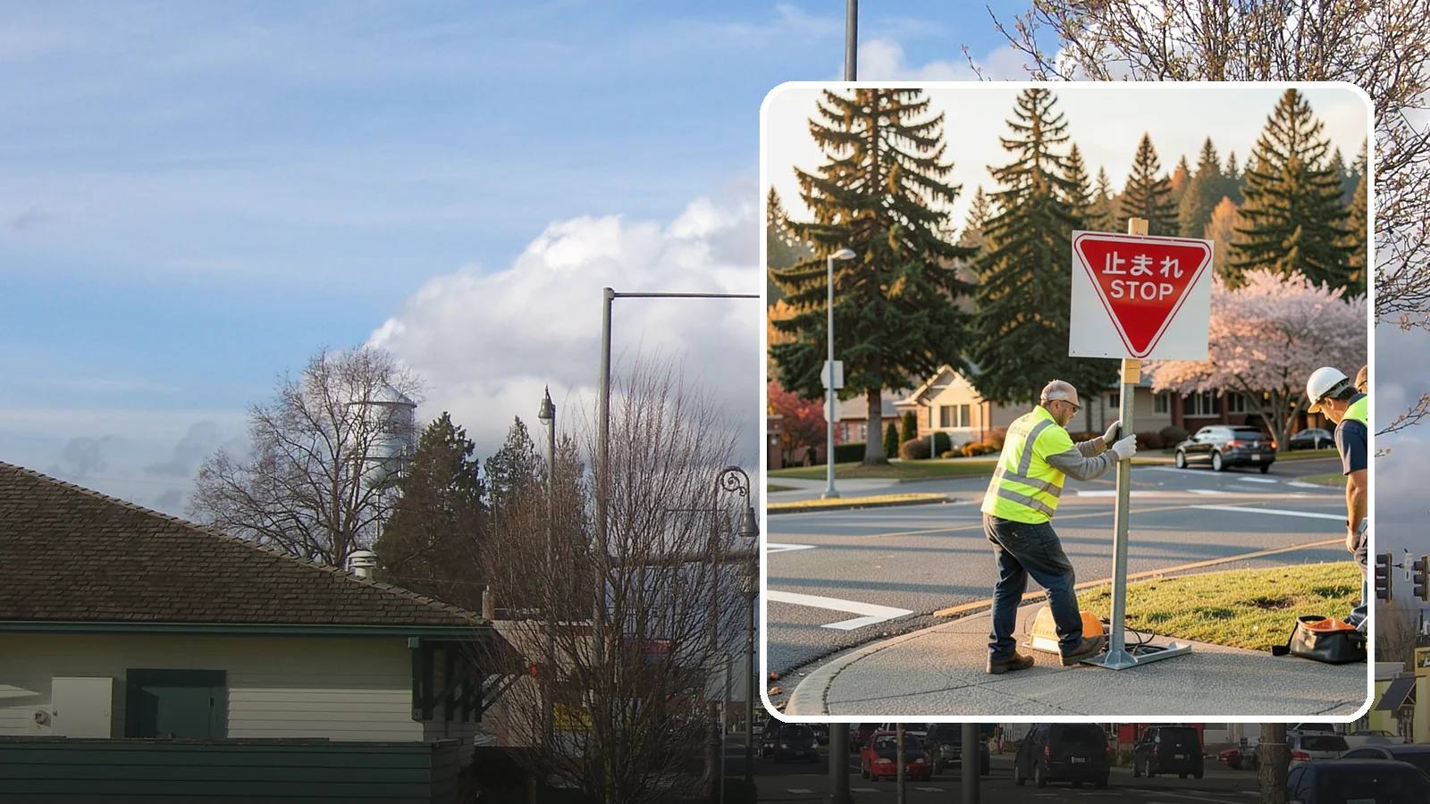 Stop Sign Installation in Marysville, Snohomish County, WA - Installation of regulatory stop signs to MUTCD placement and height specifications for safe intersection control.