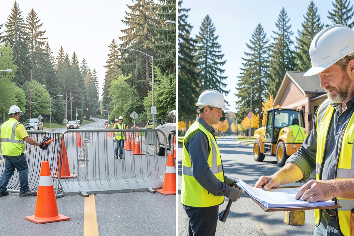 Stop Sign Installation in Marysville, Snohomish County, WA - Verify approved location, height, and offset with the traffic authority