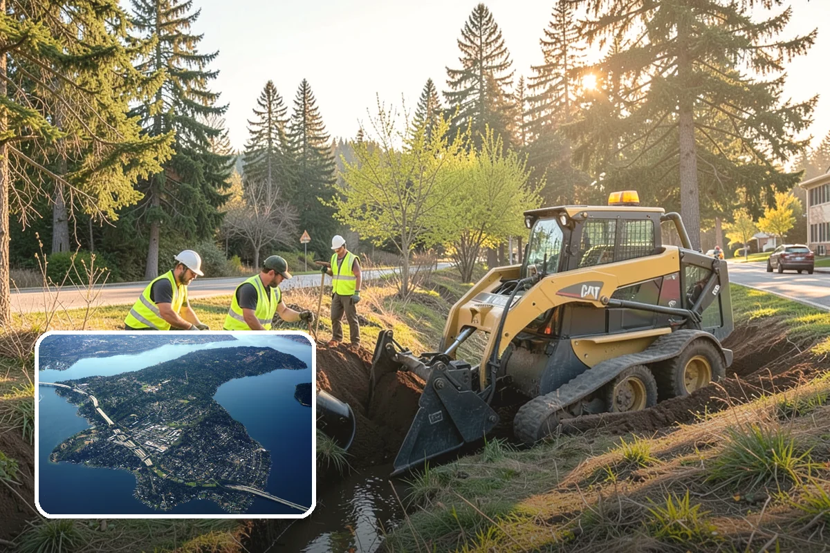 Stop Sign Installation in Mercer Island, King County, WA - Delivers regulatory signage that meets MUTCD placement and visibility rules