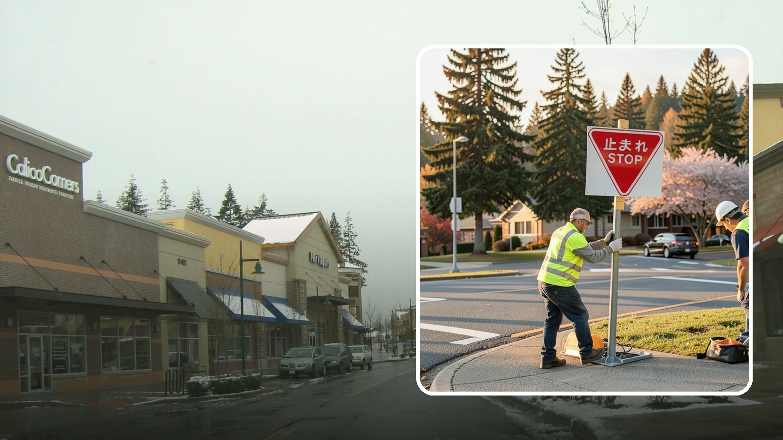 Stop Sign Installation in Mill Creek, Snohomish County, WA - Installation of regulatory stop signs to MUTCD placement and height specifications for safe intersection control.
