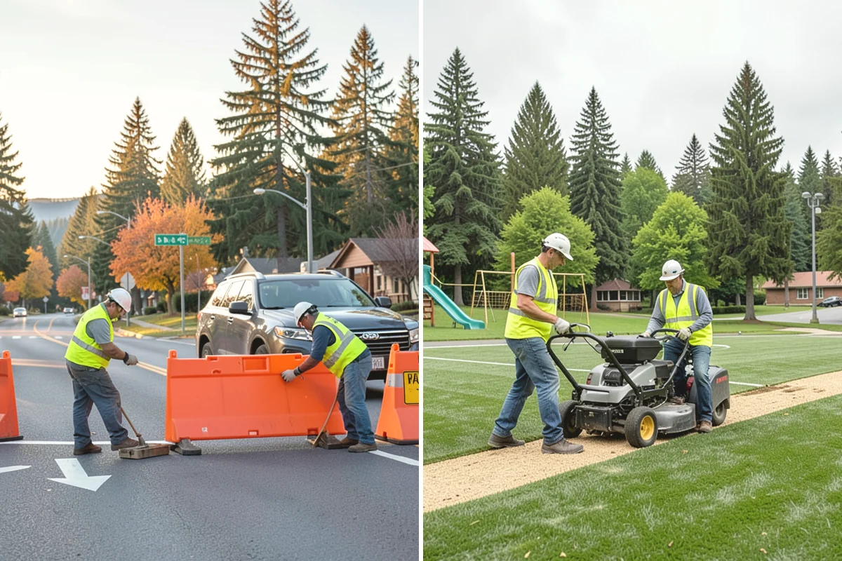 Stop Sign Installation in Mill Creek, Snohomish County, WA - Verify approved location, height, and offset with the traffic authority