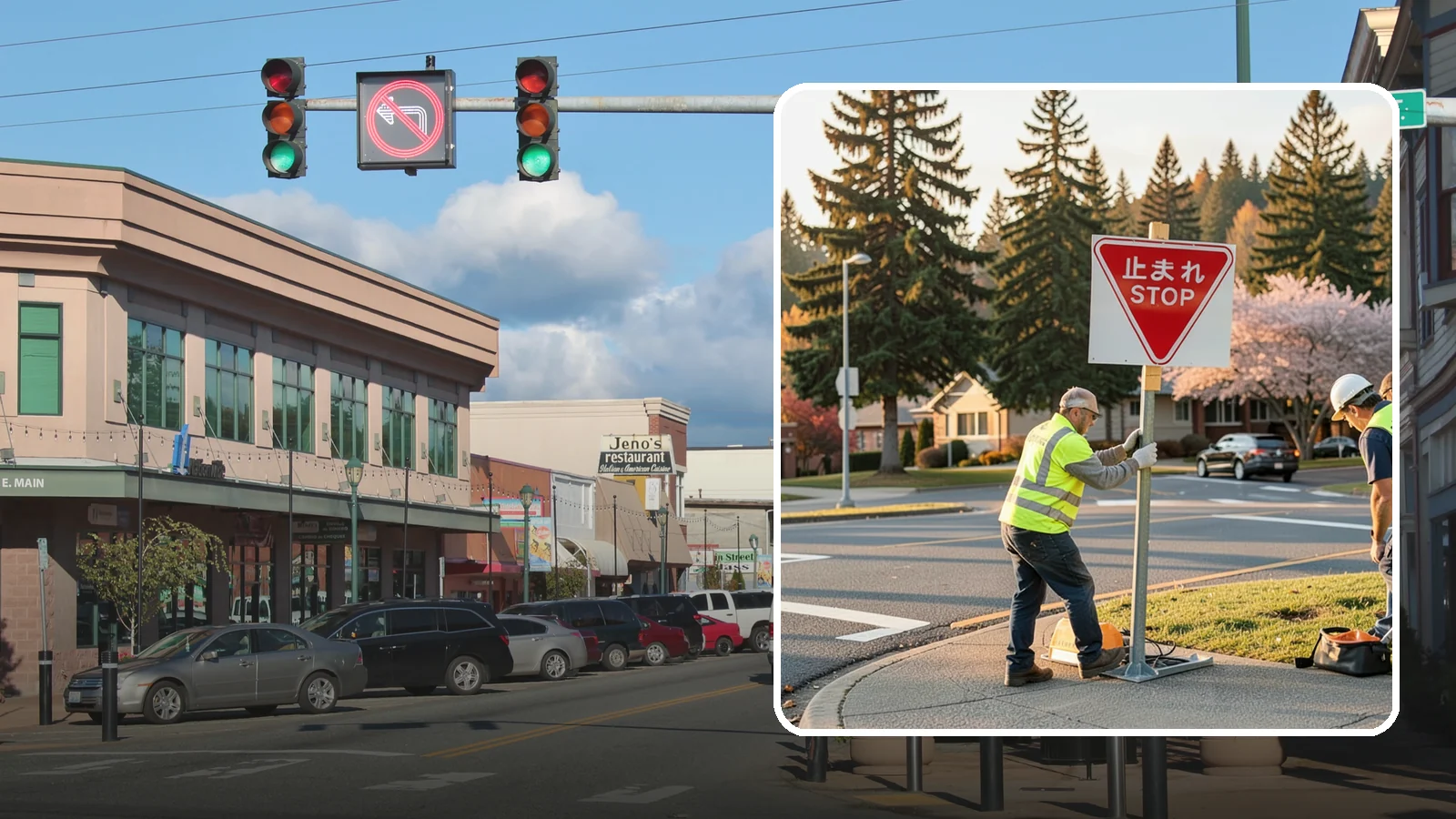 Stop Sign Installation in Monroe, Snohomish County, WA - Installation of regulatory stop signs to MUTCD placement and height specifications for safe intersection control.