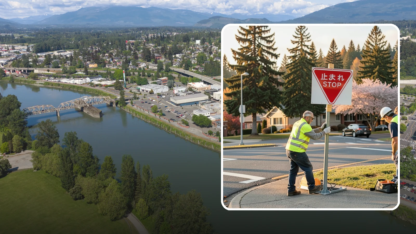 Stop Sign Installation in Mount Vernon, Skagit County, WA - Installation of regulatory stop signs to MUTCD placement and height specifications for safe intersection control.