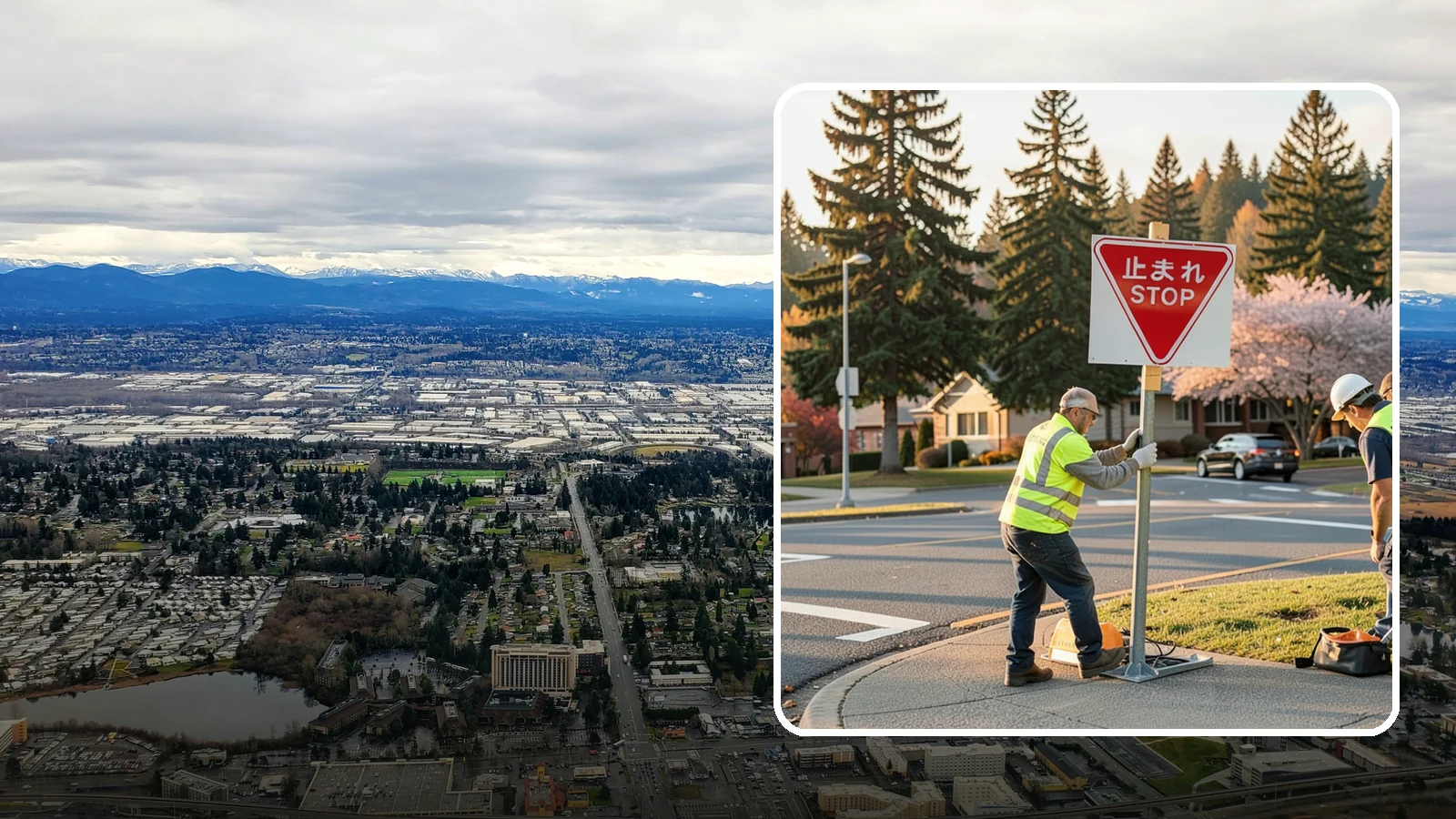 Stop Sign Installation in SeaTac, King County, WA - Installation of regulatory stop signs to MUTCD placement and height specifications for safe intersection control.