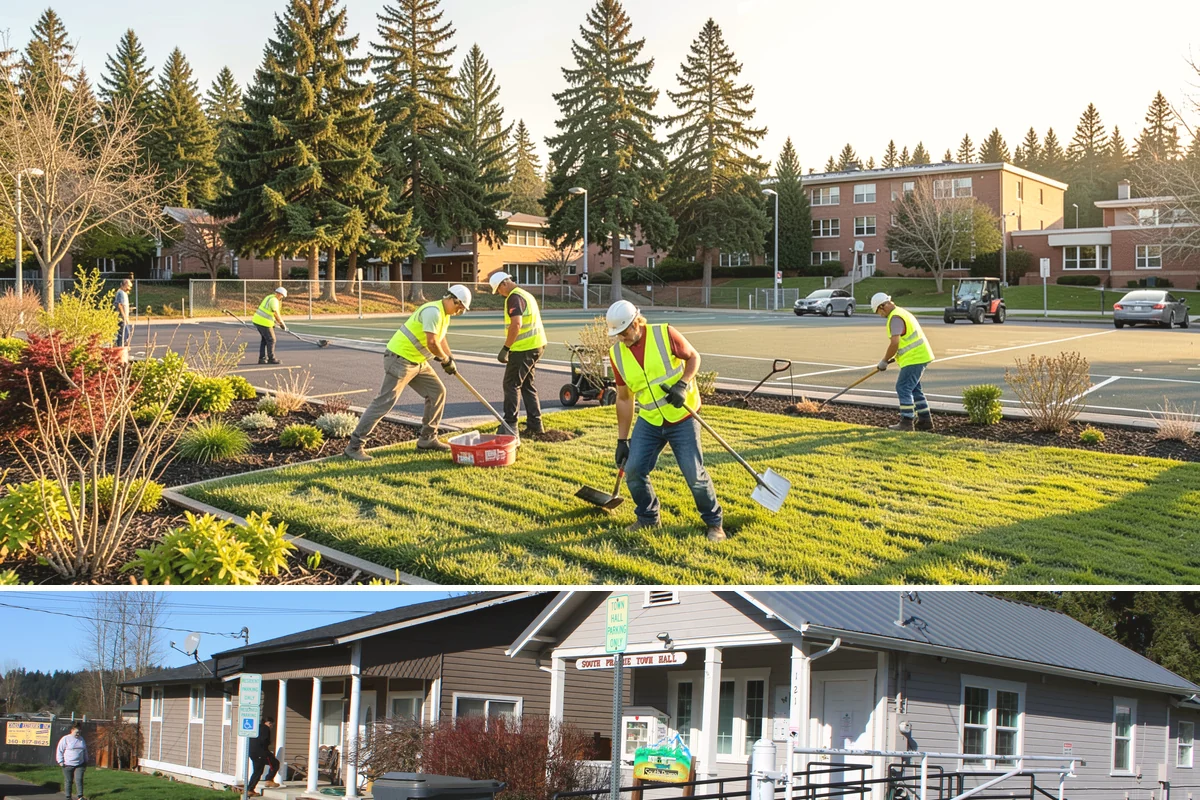 Stop Sign Installation in South Prairie, Pierce County, WA - Stop sign installations are handled throughout the year, with foundation work scheduled around drier soil conditions when...