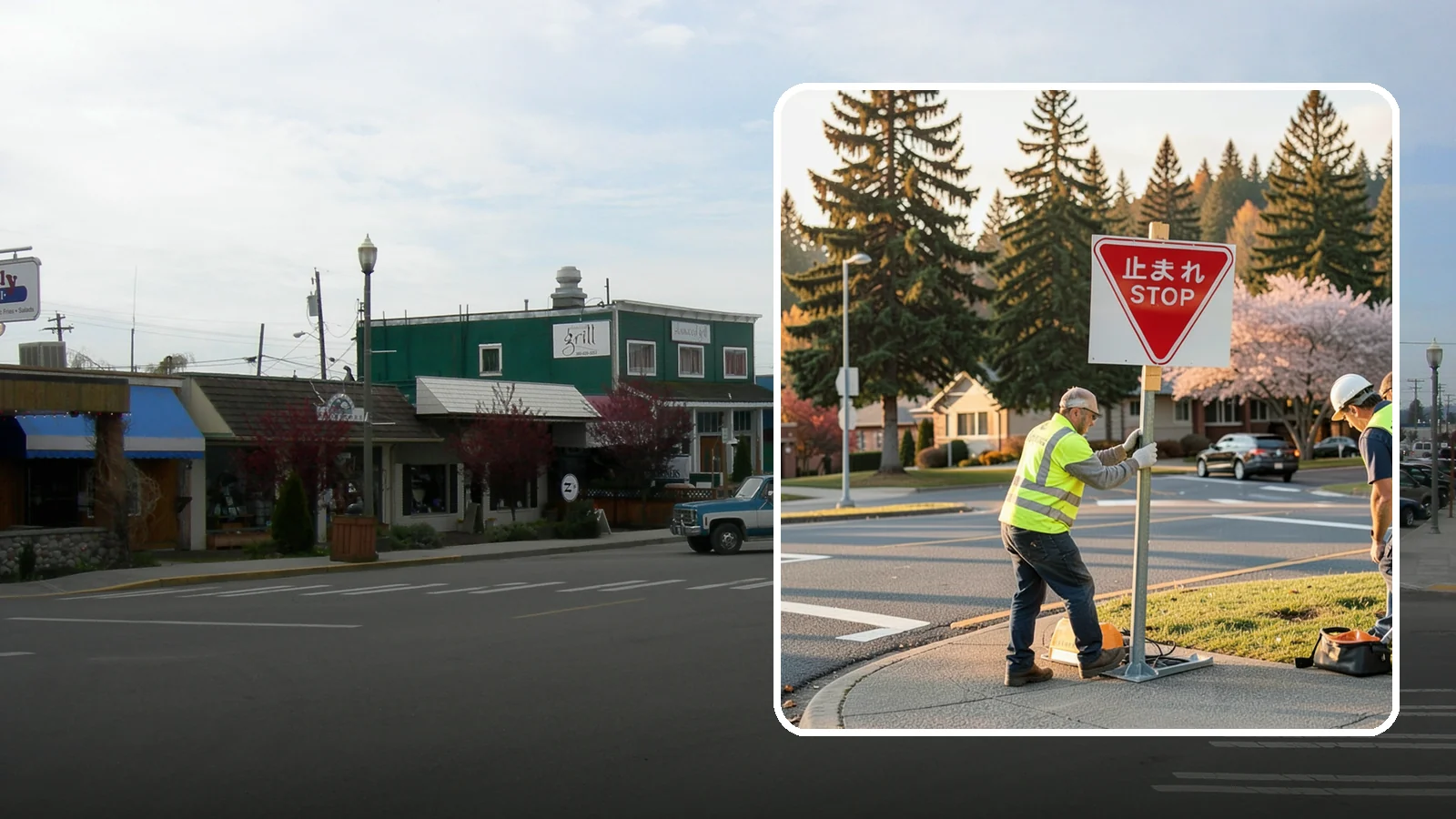 Stop Sign Installation in Stanwood, Snohomish County, WA - Installation of regulatory stop signs to MUTCD placement and height specifications for safe intersection control.