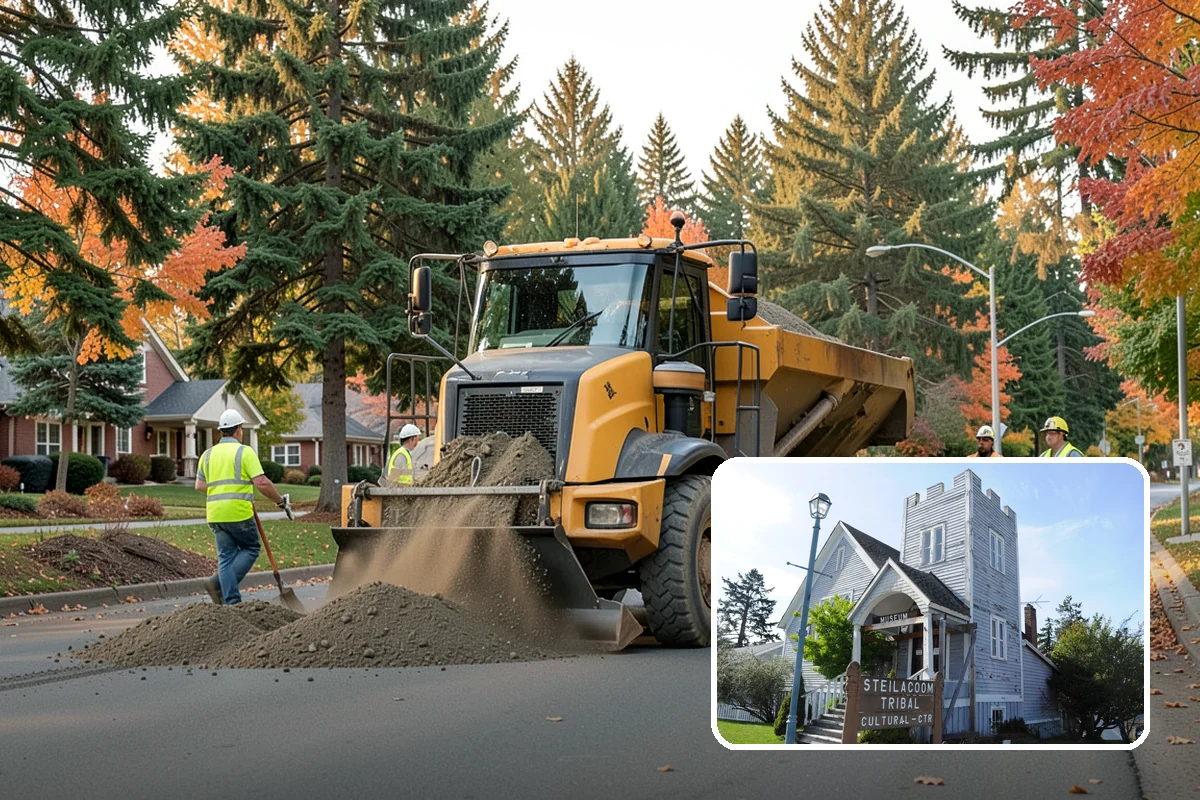 Stop Sign Installation in Steilacoom, Pierce County, WA - Delivers regulatory signage that meets MUTCD placement and visibility rules