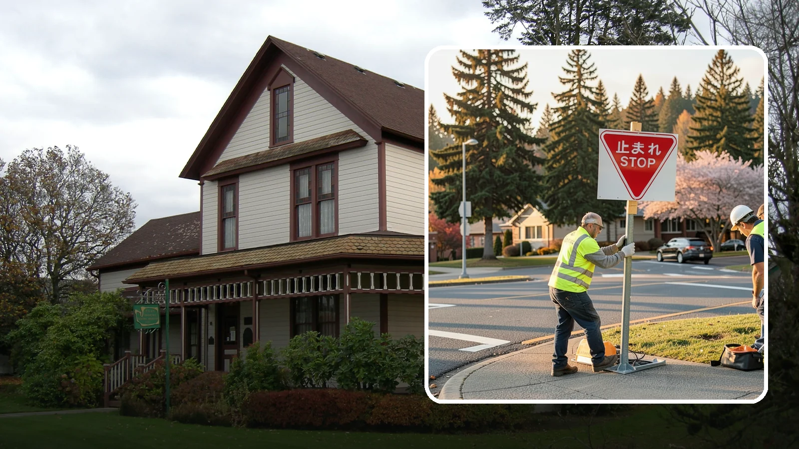 Stop Sign Installation in Sumner, Pierce County, WA - Installation of regulatory stop signs to MUTCD placement and height specifications for safe intersection control.