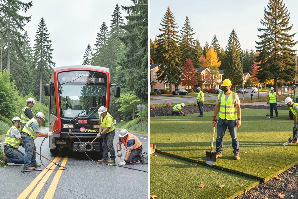 Stop Sign Installation in Tukwila, King County, WA - Verify approved location, height, and offset with the traffic authority