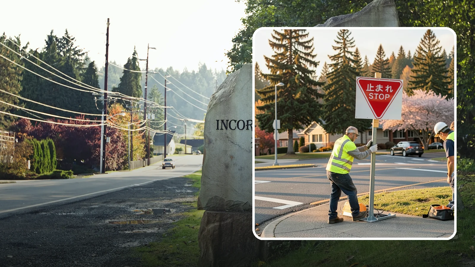 Stop Sign Installation in Wilkeson, Pierce County, WA - Installation of regulatory stop signs to MUTCD placement and height specifications for safe intersection control.