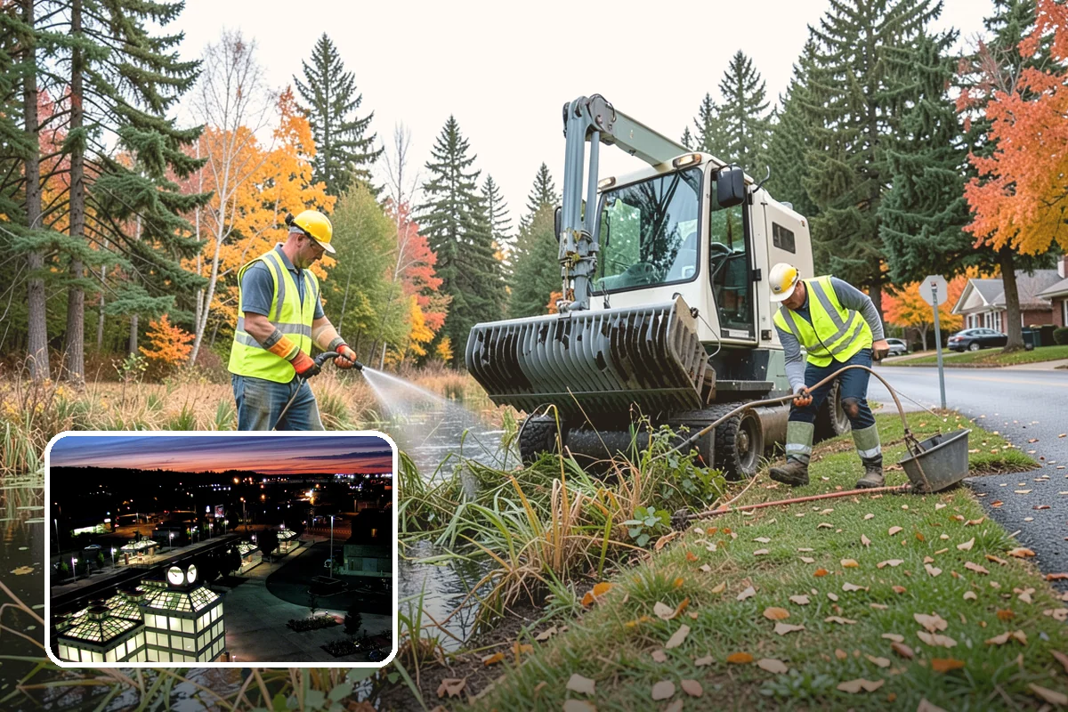 Storm Cleanup in Auburn, King County, WA - Restores road and drainage function after storms