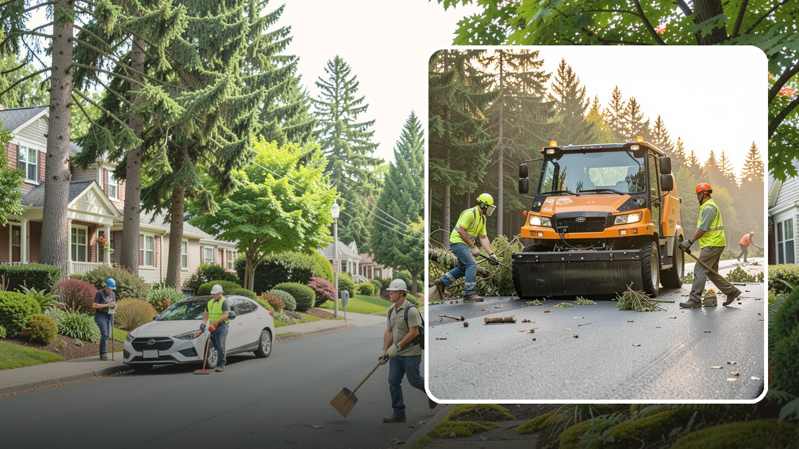 Storm Cleanup in Beaux Arts Village, King County, WA - Post-storm debris clearing and hauling of downed limbs and trees from public roads, parks, and facilities with...