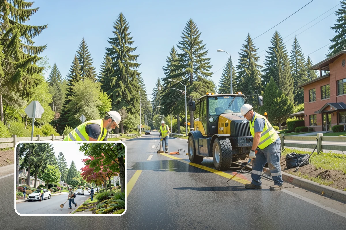 Storm Cleanup in Beaux Arts Village, King County, WA - Restores road and drainage function after storms