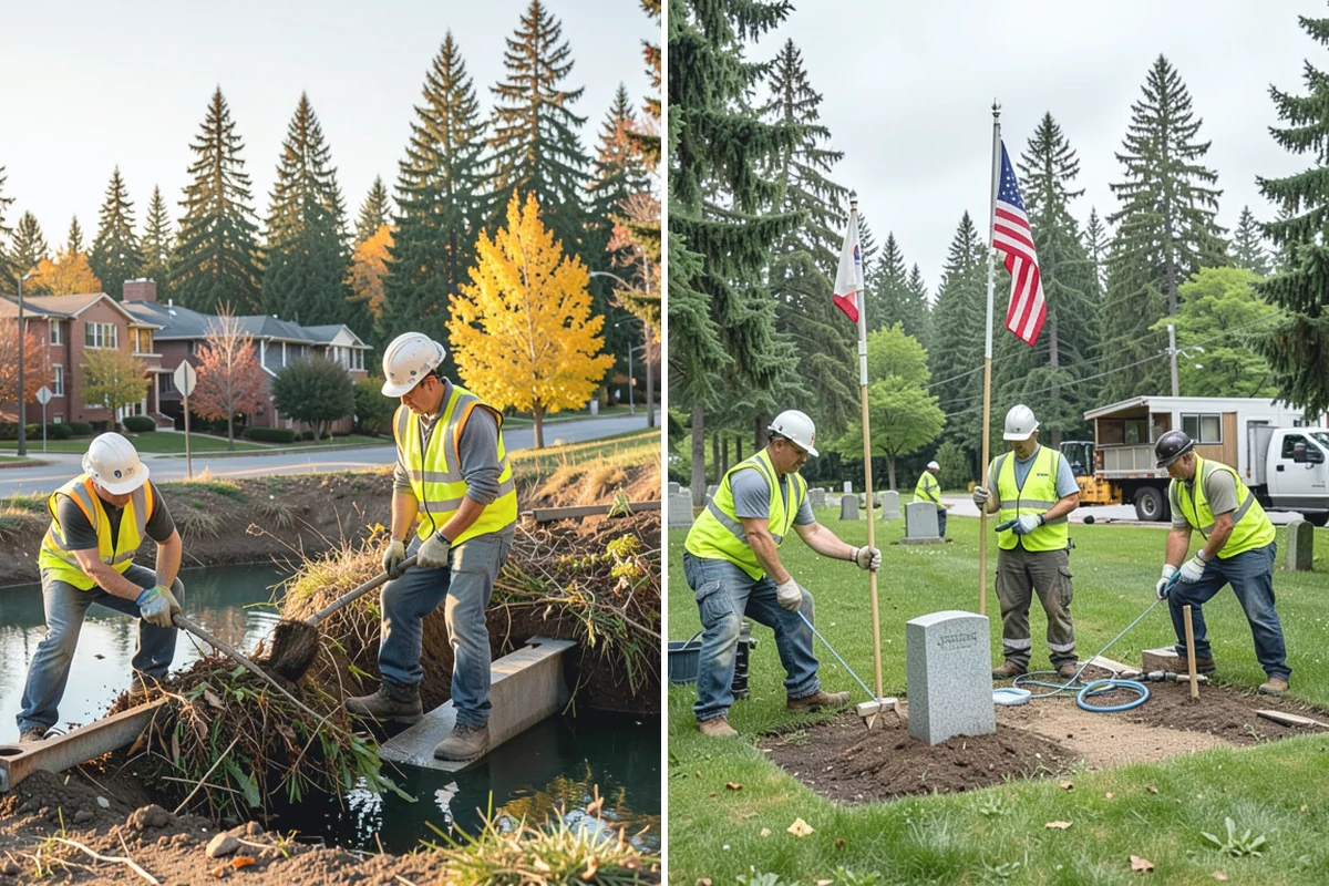 Storm Cleanup in Beaux Arts Village, King County, WA - Damage assessment and priority-route sequencing