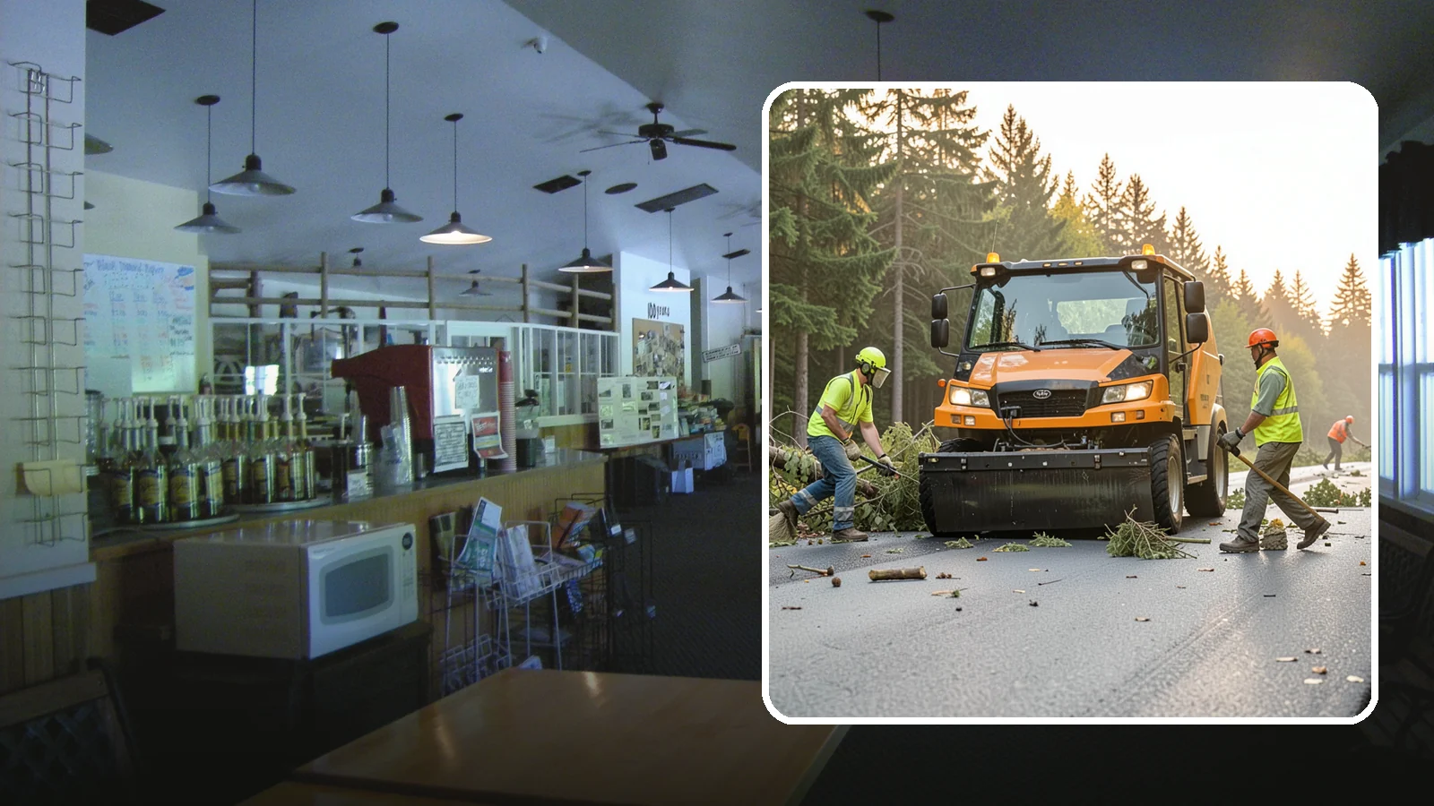 Storm Cleanup in Black Diamond, King County, WA - Post-storm debris clearing and hauling of downed limbs and trees from public roads, parks, and facilities with...