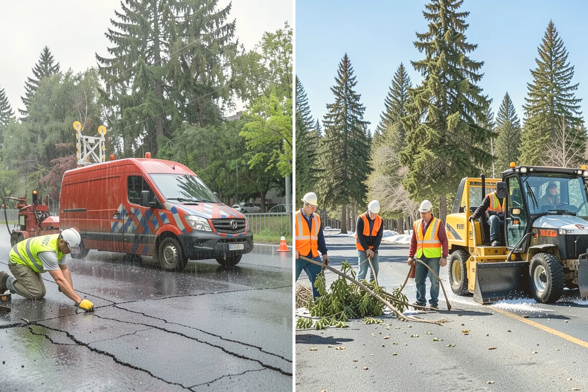 Storm Cleanup in Bothell, King County, WA - Damage assessment and priority-route sequencing