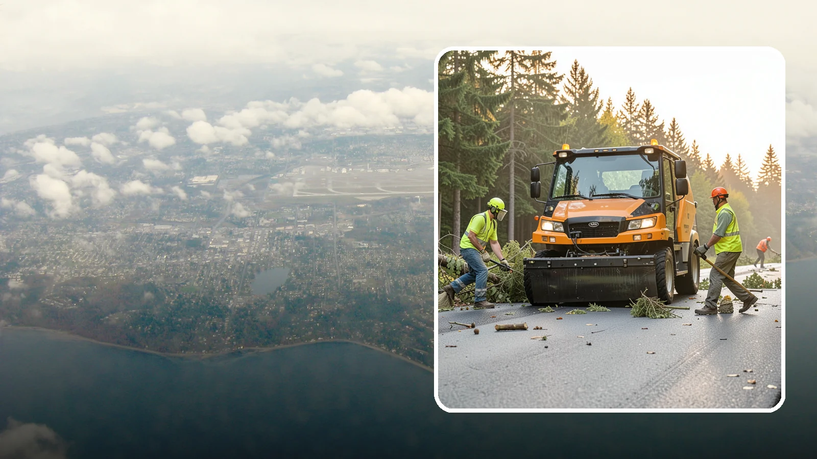 Storm Cleanup in Burien, King County, WA - Post-storm debris clearing and hauling of downed limbs and trees from public roads, parks, and facilities with...