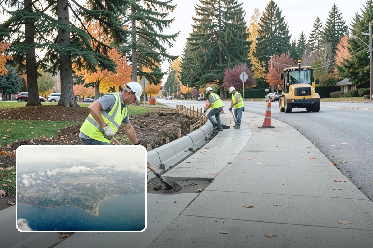 Storm Cleanup in Burien, King County, WA - Restores road and drainage function after storms