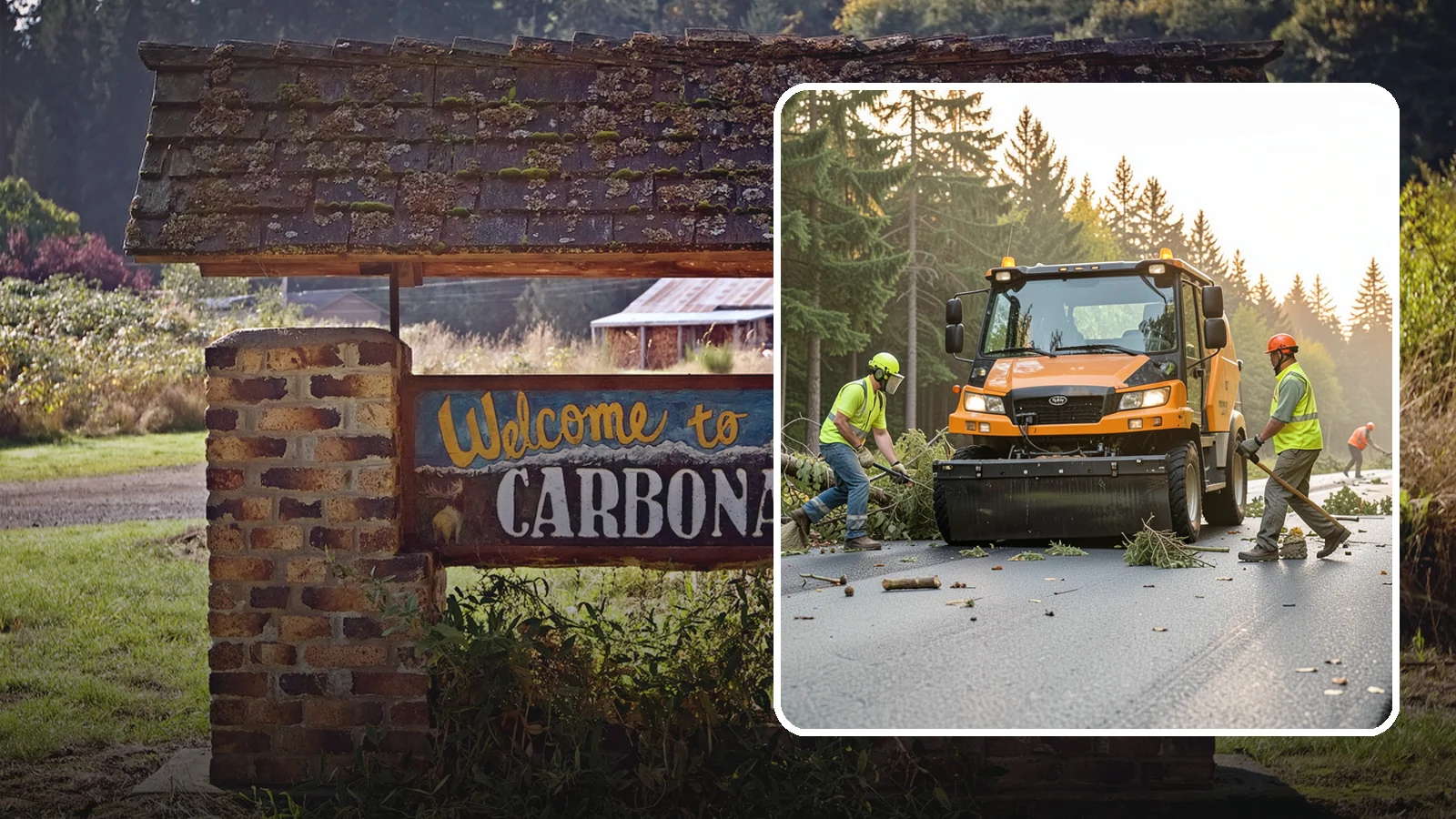 Storm Cleanup in Carbonado, Pierce County, WA - Post-storm debris clearing and hauling of downed limbs and trees from public roads, parks, and facilities with...