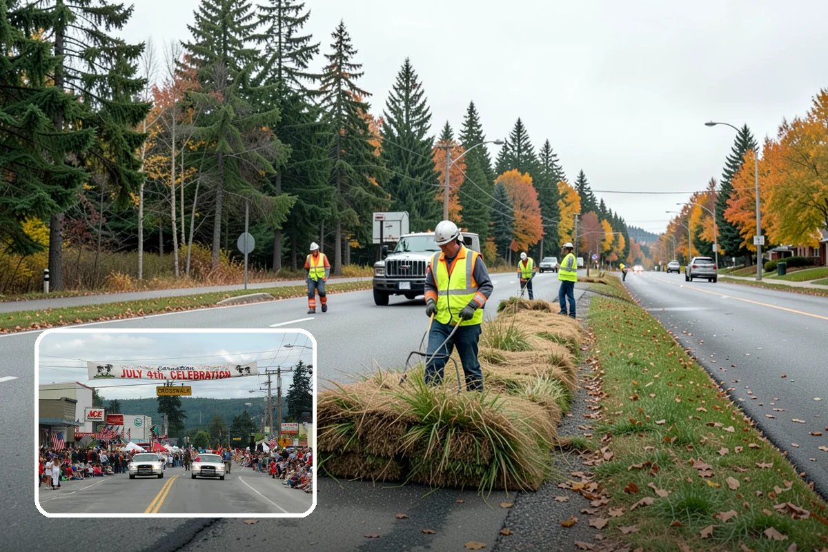 Storm Cleanup in Carnation, King County, WA - Restores road and drainage function after storms