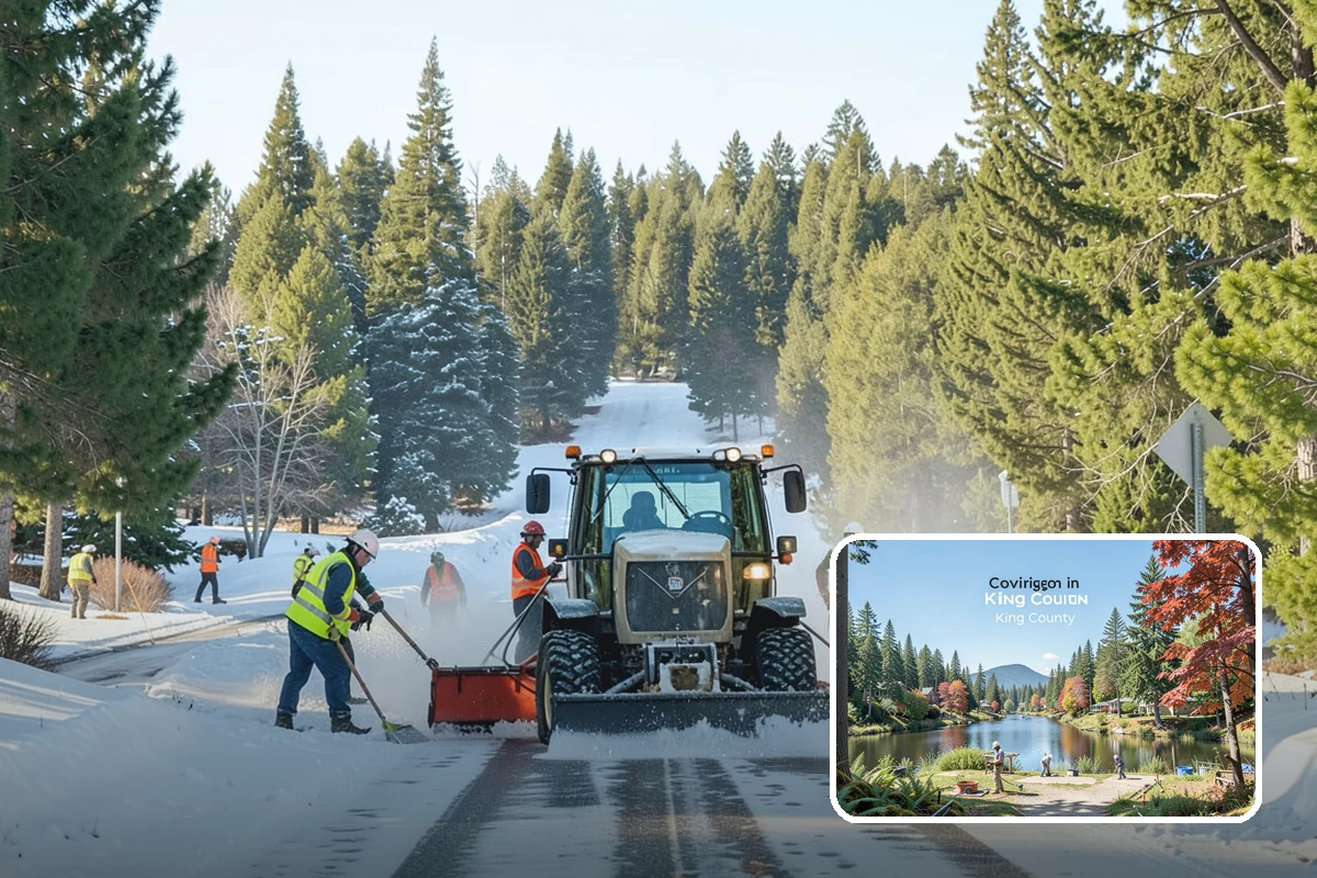 Storm Cleanup in Covington, King County, WA - Restores road and drainage function after storms