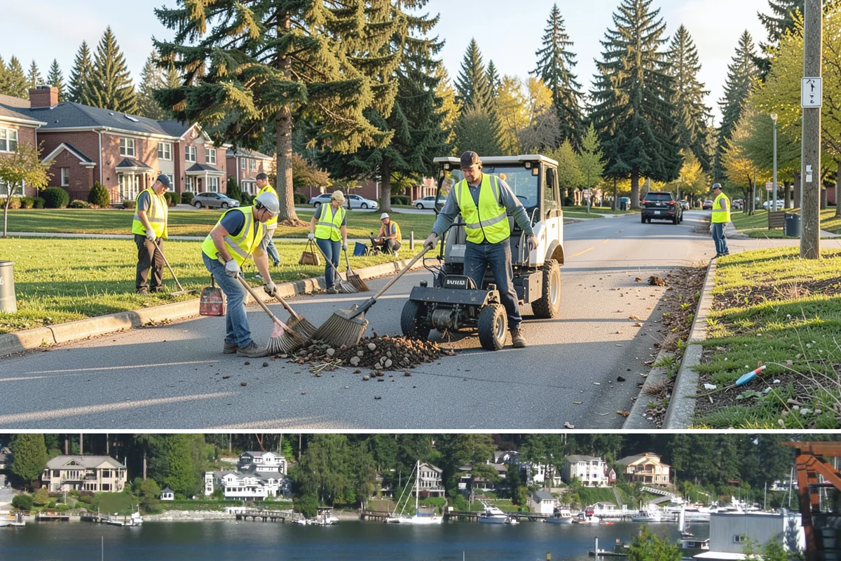 Storm Cleanup in Gig Harbor, Pierce County, WA - Storm cleanup is concentrated in the fall and winter windstorm season, with additional demand after wet-snow and ice events in...