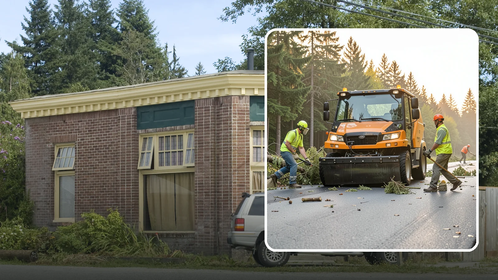 Storm Cleanup in Hamilton, Skagit County, WA - Post-storm debris clearing and hauling of downed limbs and trees from public roads, parks, and facilities with...